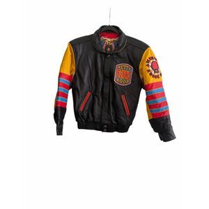Vintage Jeff Hamilton Betty Boop "Boxing" leather bomber jacket Kids Size M